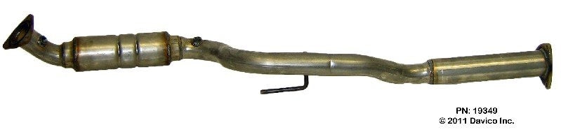 Davico Mfg Exact-Fit Catalytic Converter  top view frsport 19349