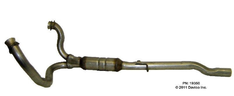 Davico Mfg Exact-Fit Catalytic Converter  top view frsport 19350