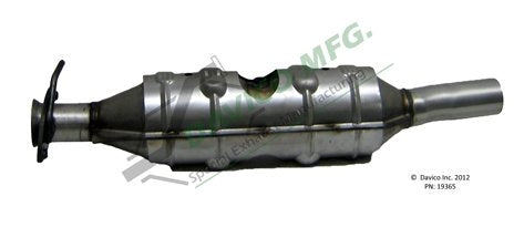 Davico Mfg Exact-Fit Catalytic Converter  top view frsport 19365