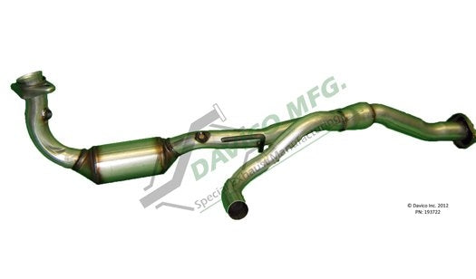 Davico Mfg Exact-Fit Catalytic Converter  top view frsport 193722