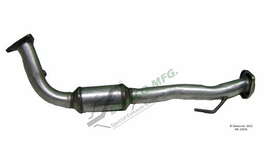 Davico Mfg Exact-Fit Catalytic Converter  top view frsport 19376