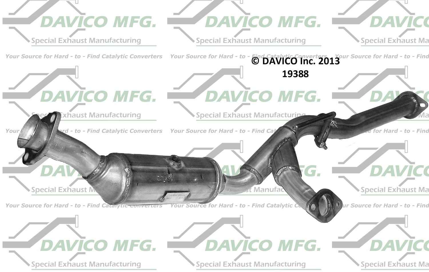 davico mfg exact-fit catalytic converter  frsport 19388