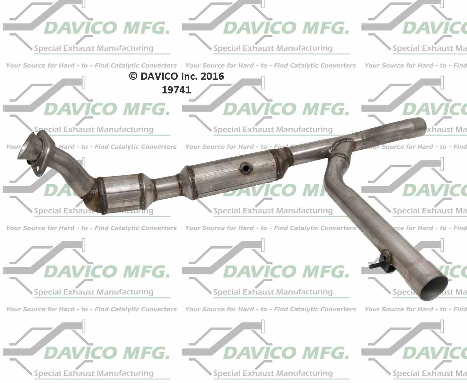 davico mfg exact-fit catalytic converter  frsport 19741