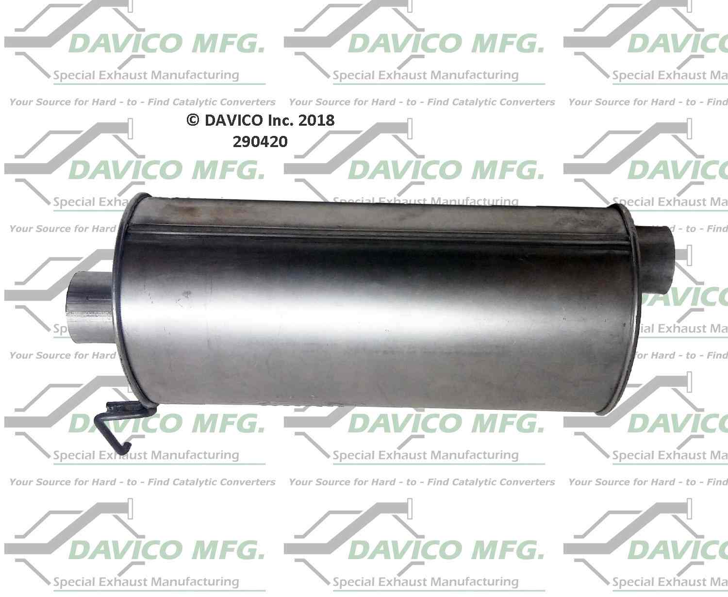 Davico Mfg Direct fit Muffler  top view frsport 290420