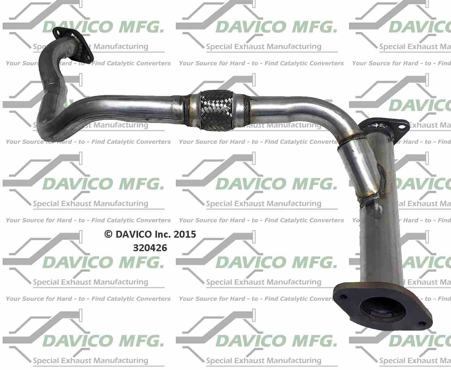 davico mfg exact-fit exhaust pipe  frsport 320426