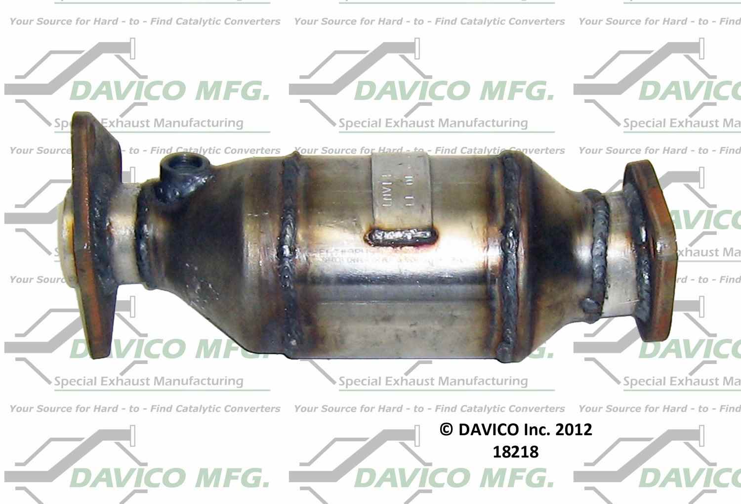 Davico Mfg Dealer Alternative Exact-Fit Catalytic Converter  top view frsport 48218