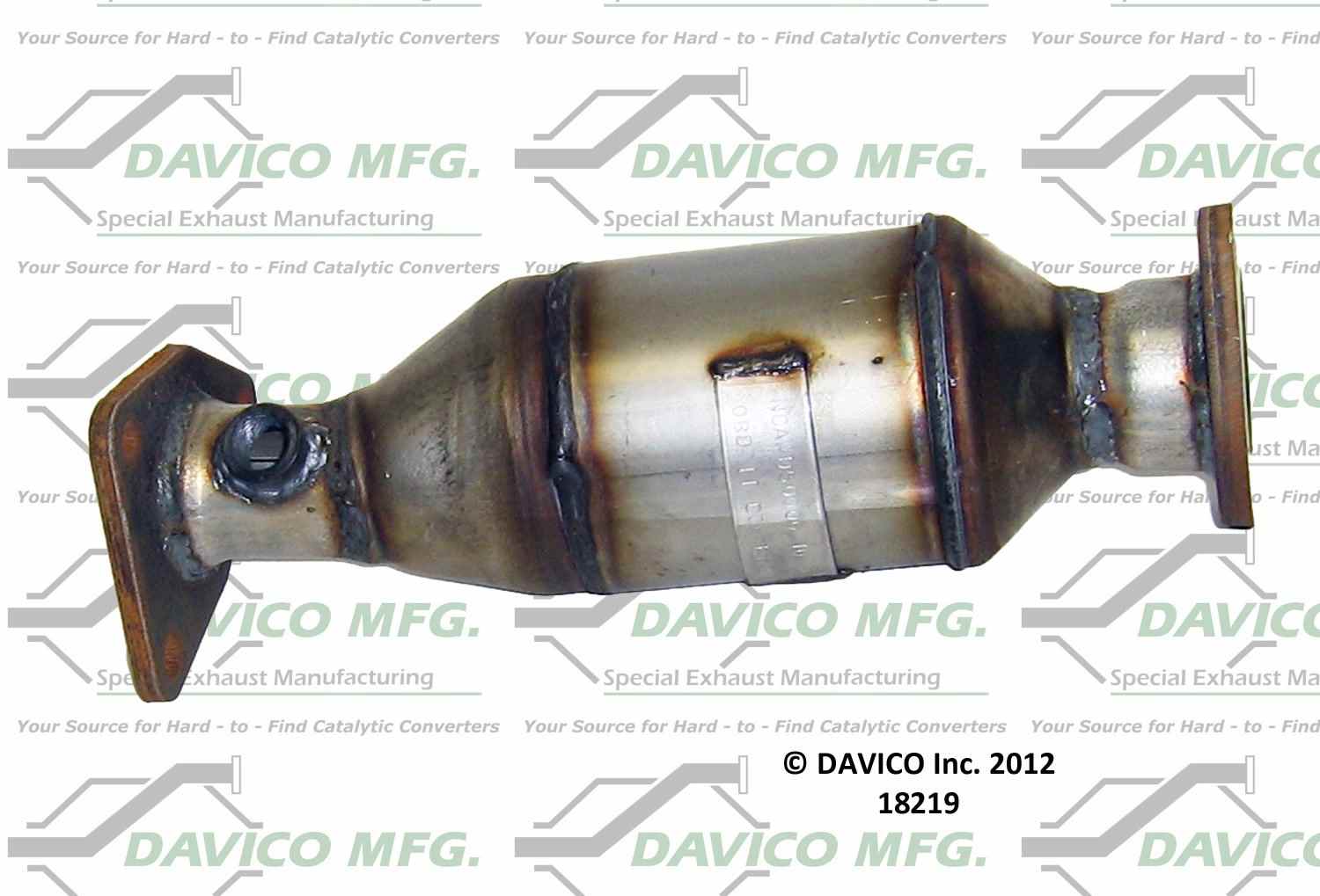 Davico Mfg Dealer Alternative Exact-Fit Catalytic Converter  top view frsport 48219