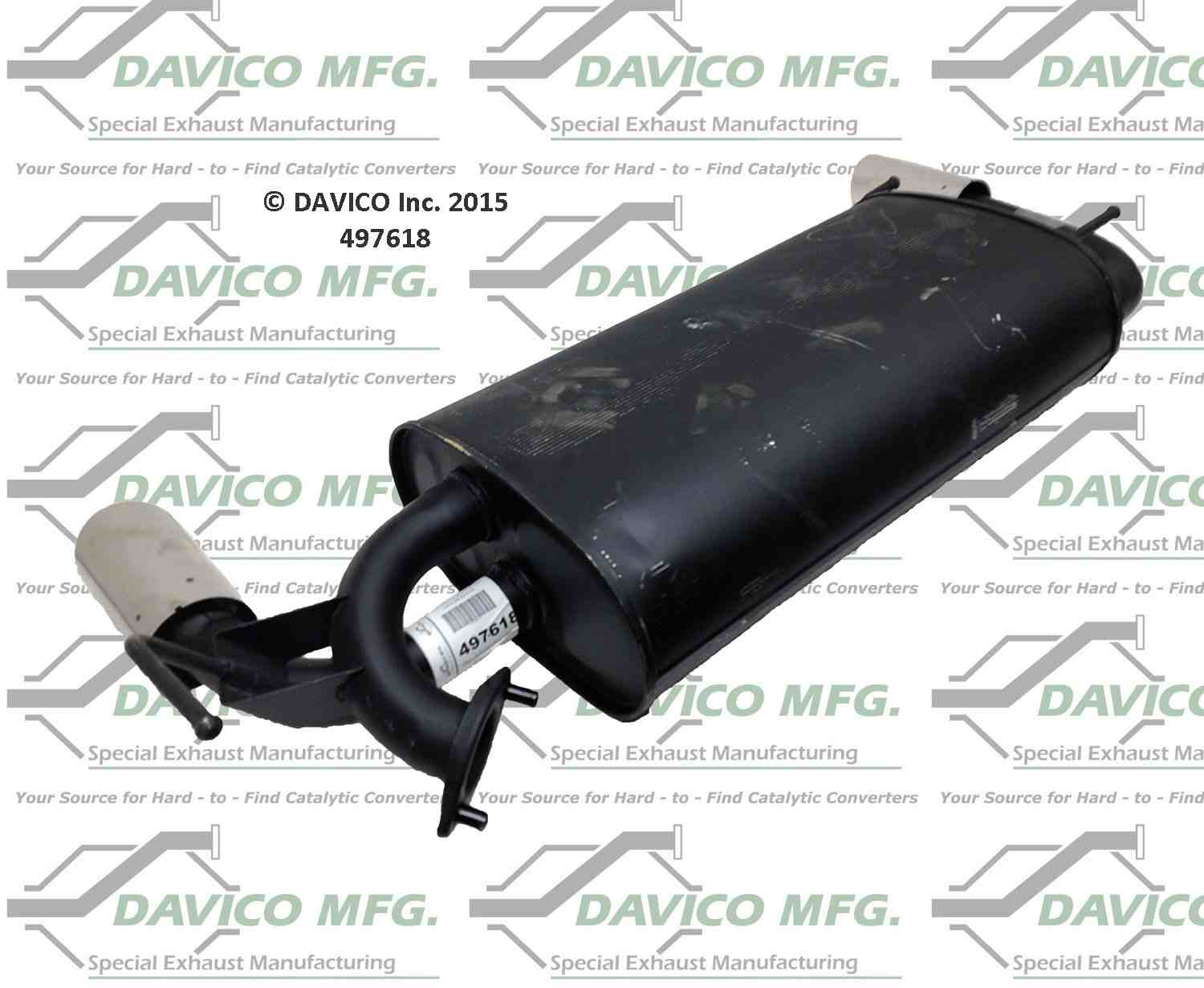 davico mfg direct fit muffler  frsport 497618