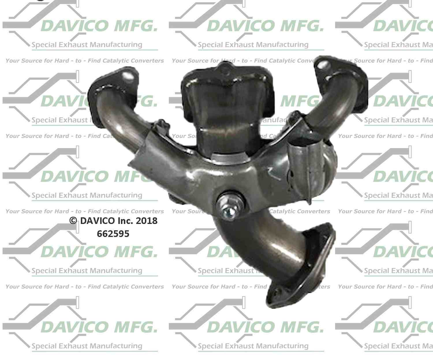 Davico Mfg Davico exhaust manifold  top view frsport 662595