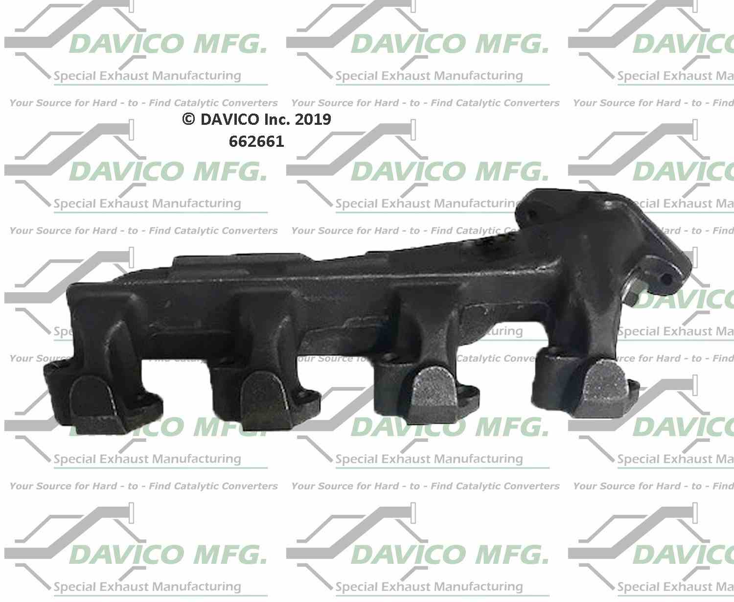 Davico Mfg Davico exhaust manifold  top view frsport 662661