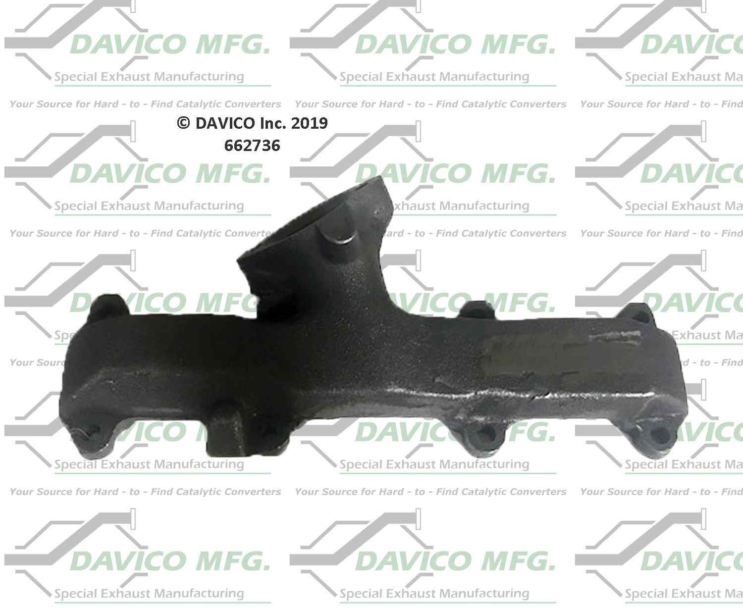 Davico Mfg Davico exhaust manifold  top view frsport 662736