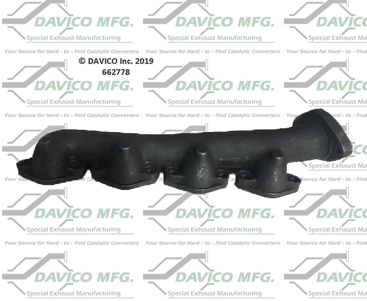 Davico Mfg Davico exhaust manifold  top view frsport 662778