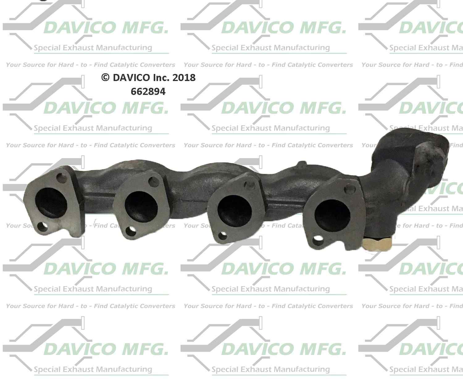 Davico Mfg Davico exhaust manifold  top view frsport 662894