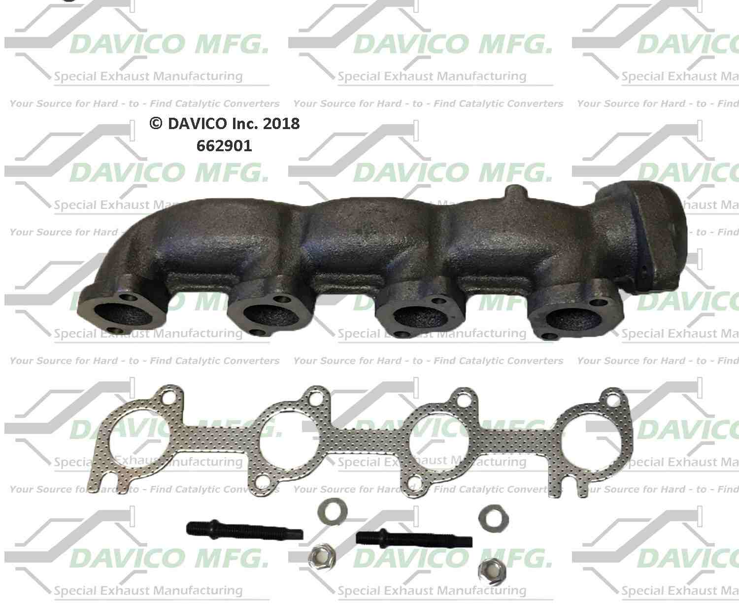 Davico Mfg Davico exhaust manifold  top view frsport 662901