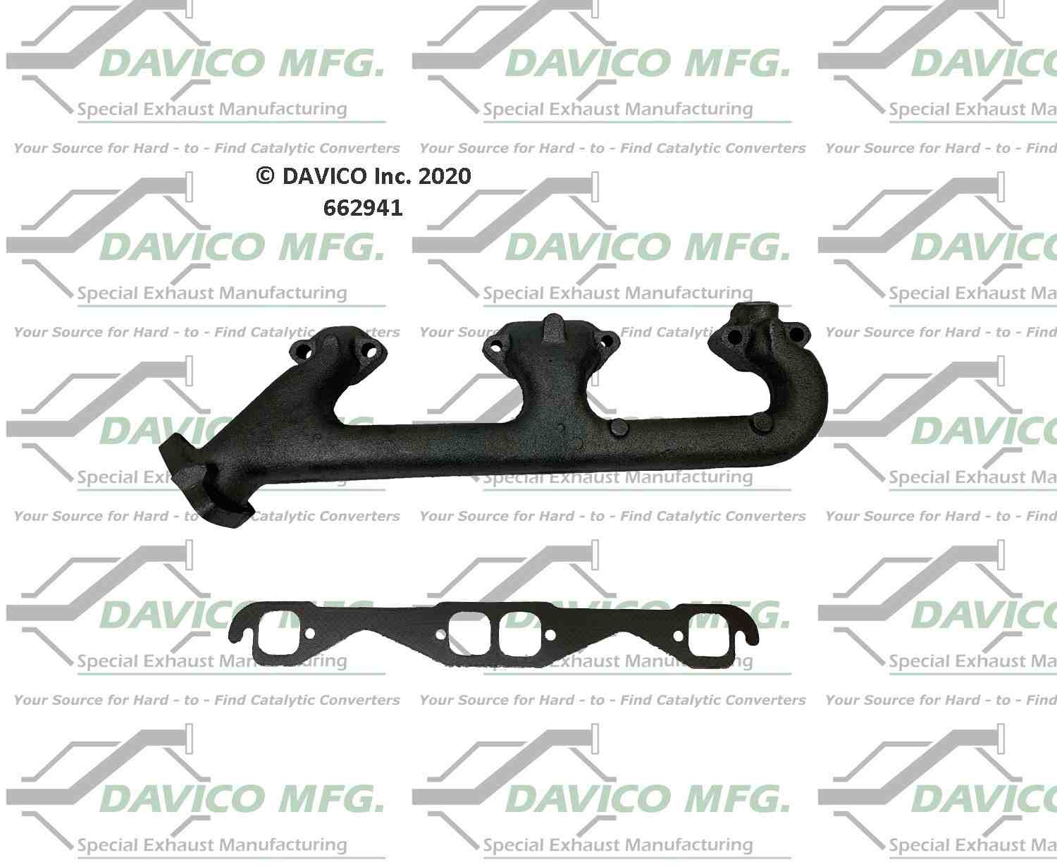 Davico Mfg Davico exhaust manifold  top view frsport 662941