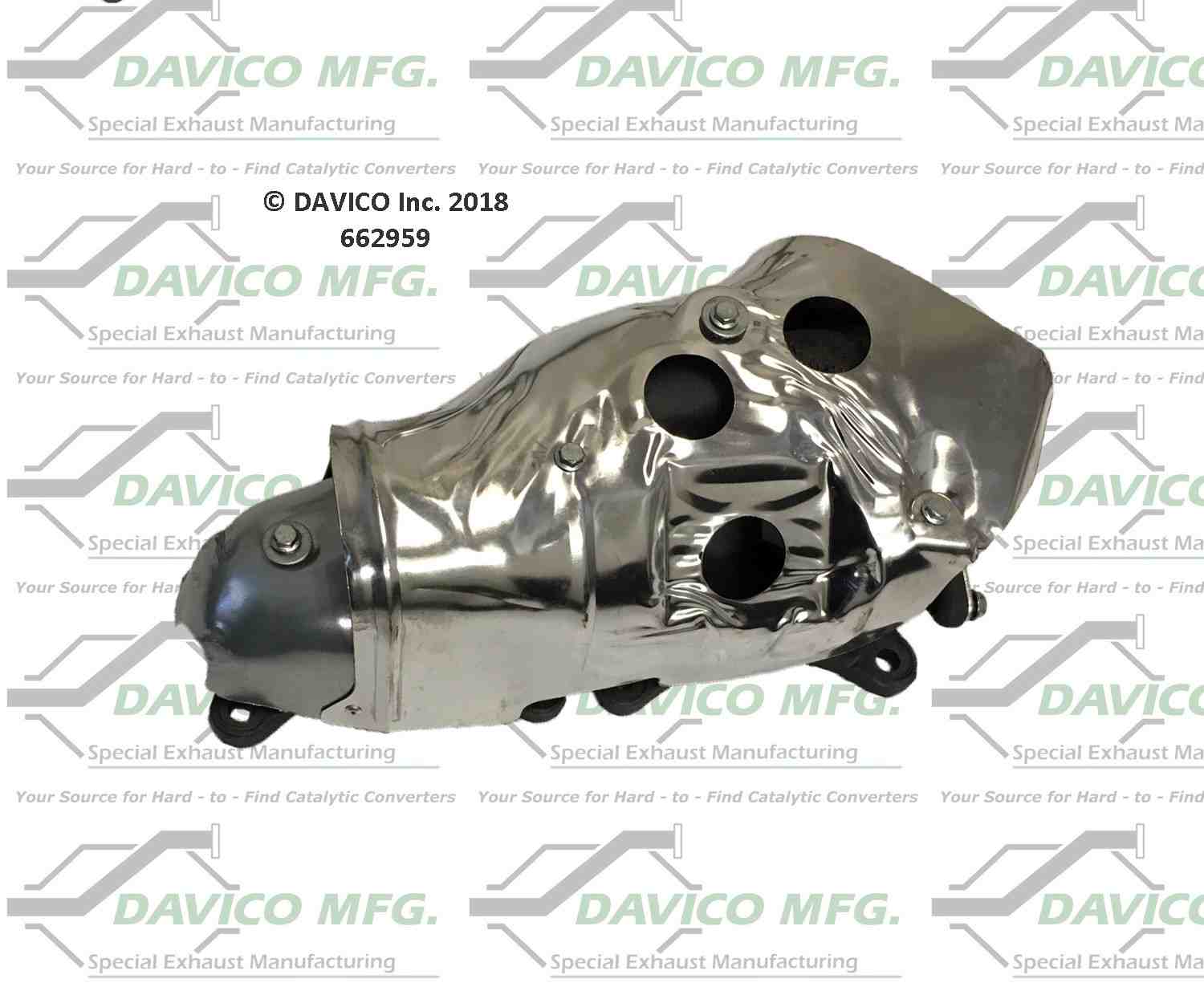 Davico Mfg Davico exhaust manifold  top view frsport 662959