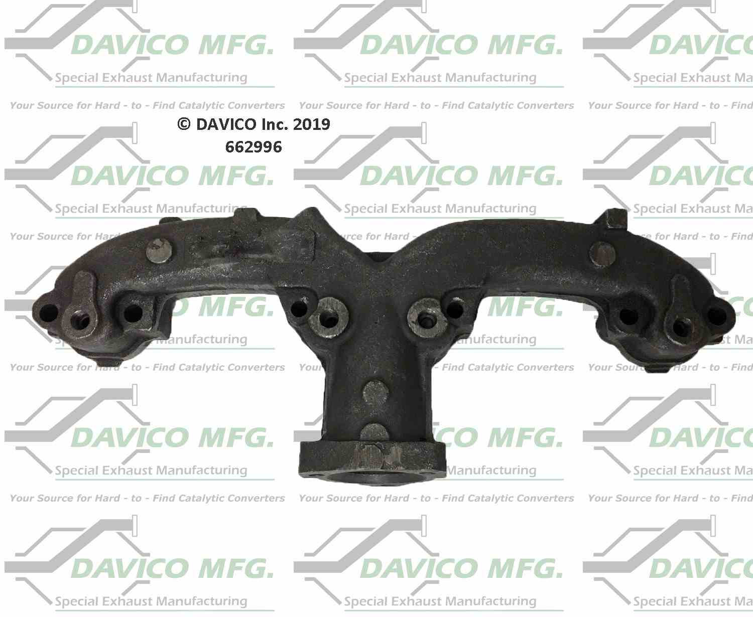 Davico Mfg Davico exhaust manifold  top view frsport 662996