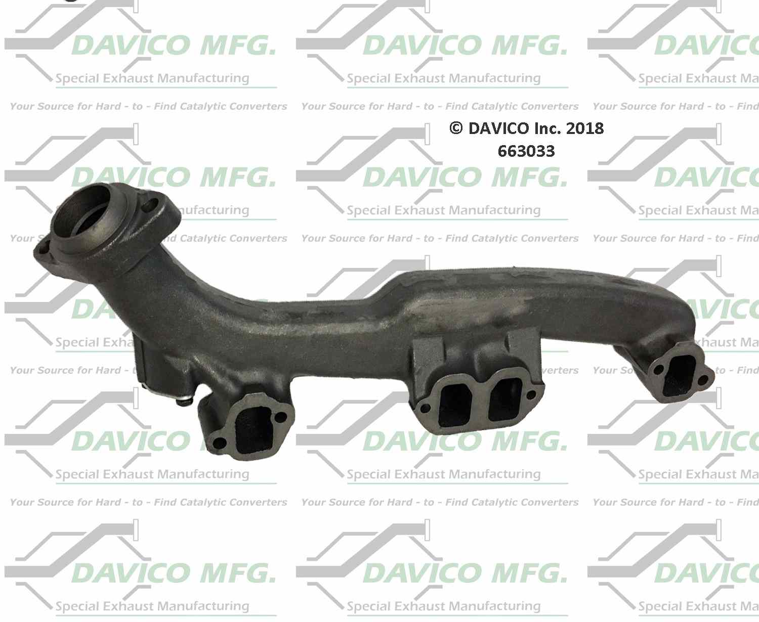 Davico Mfg Davico exhaust manifold  top view frsport 663033