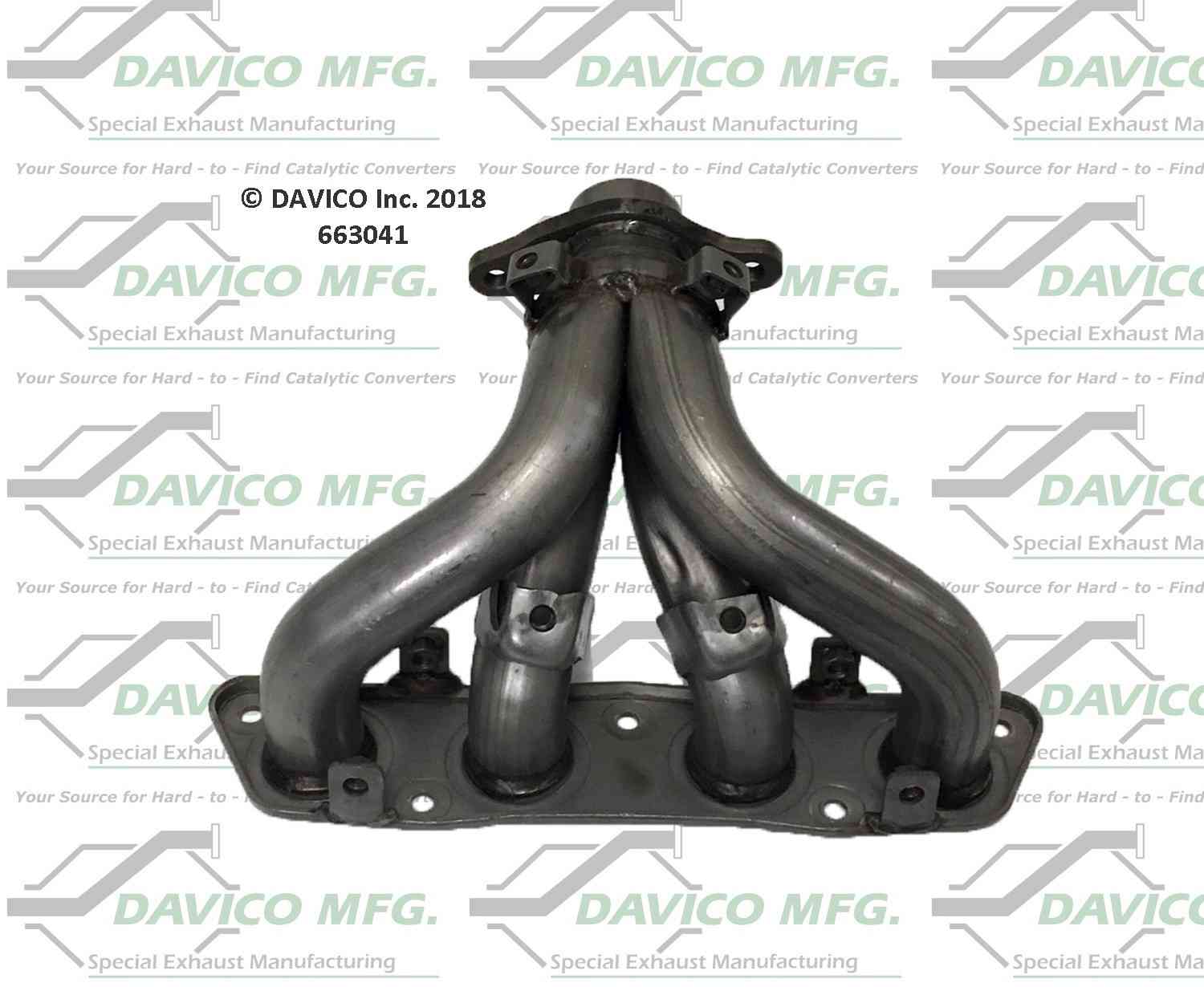 Davico Mfg Davico exhaust manifold  top view frsport 663041