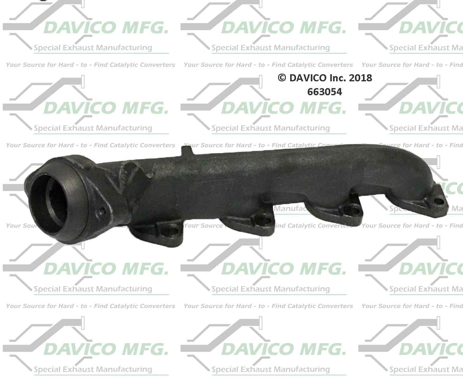 Davico Mfg Davico exhaust manifold  top view frsport 663054