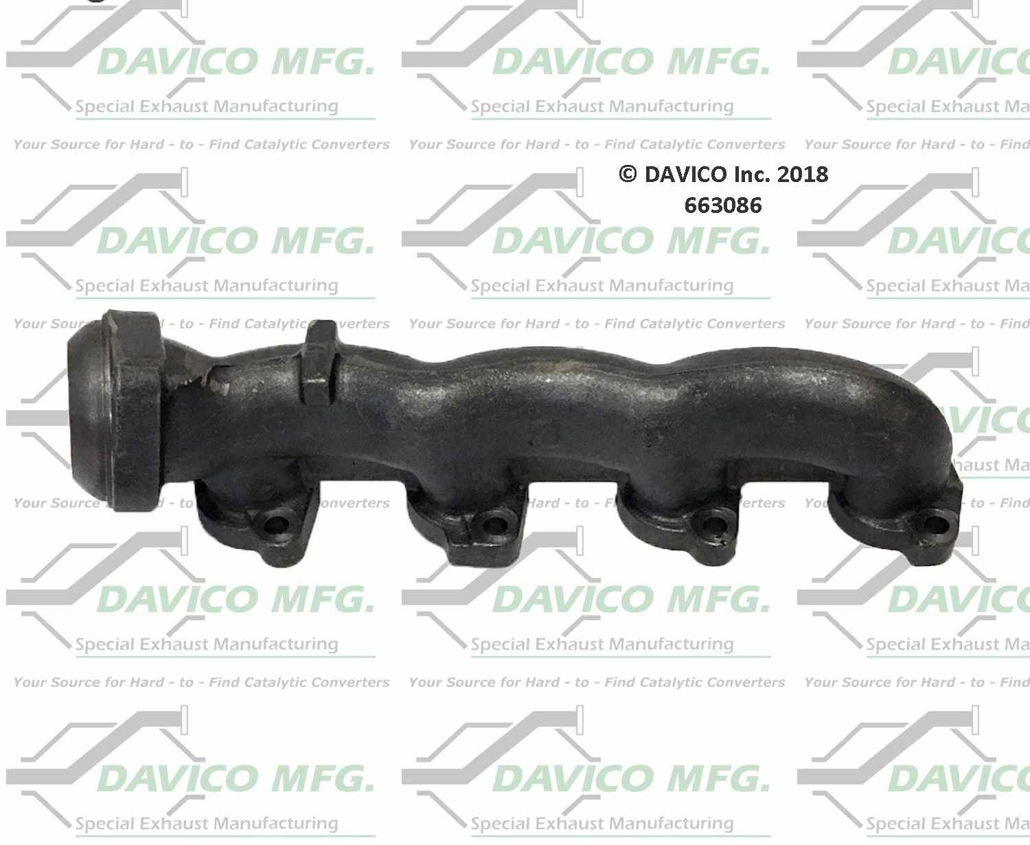 Davico Mfg Davico exhaust manifold  top view frsport 663086