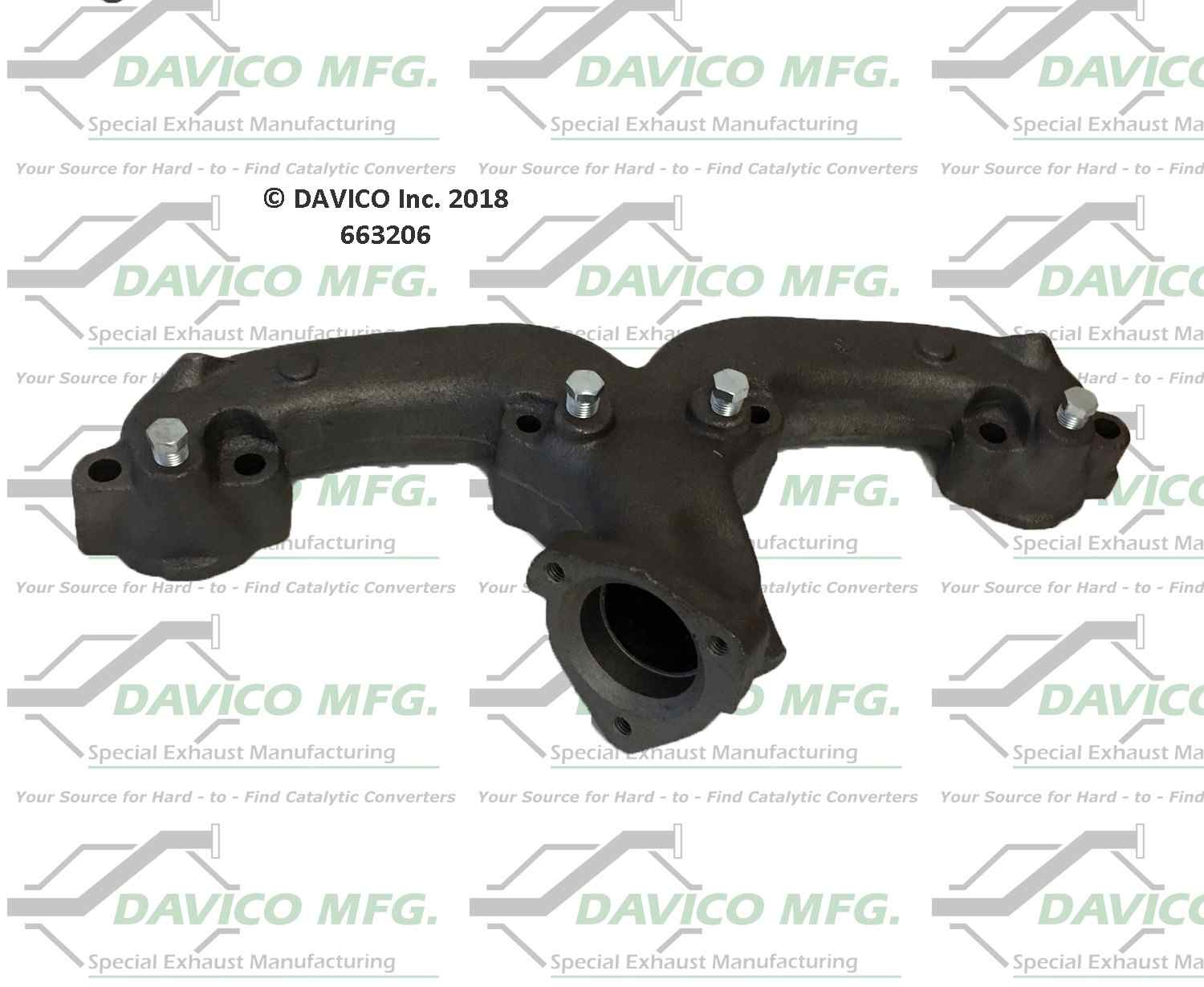 Davico Mfg Davico exhaust manifold  top view frsport 663206