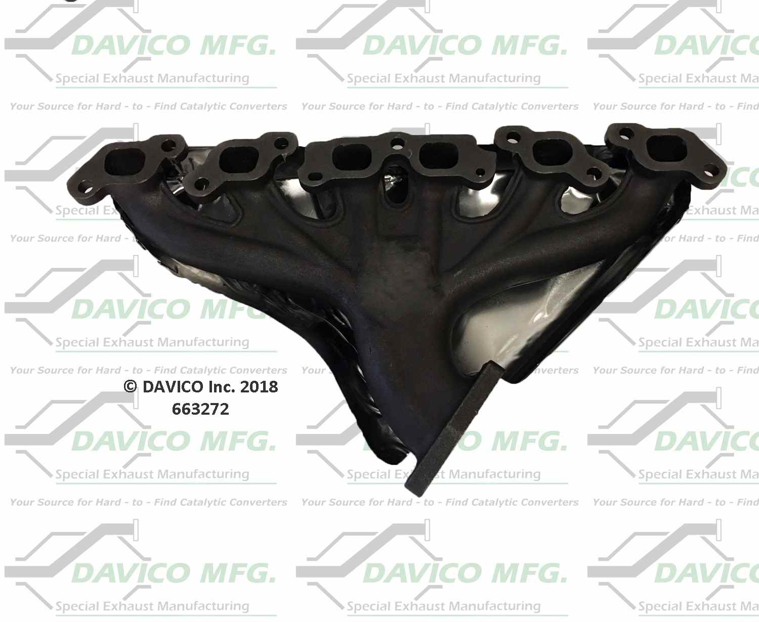 Davico Mfg Davico exhaust manifold  top view frsport 663272