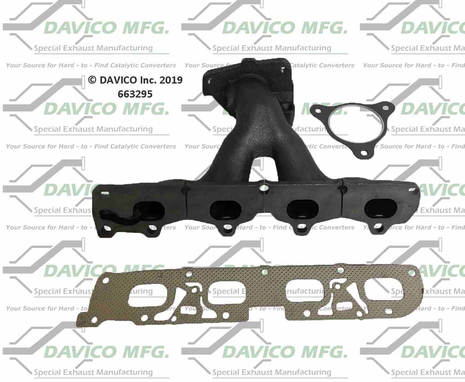 Davico Mfg Davico Exhaust Manifold  top view frsport 663295