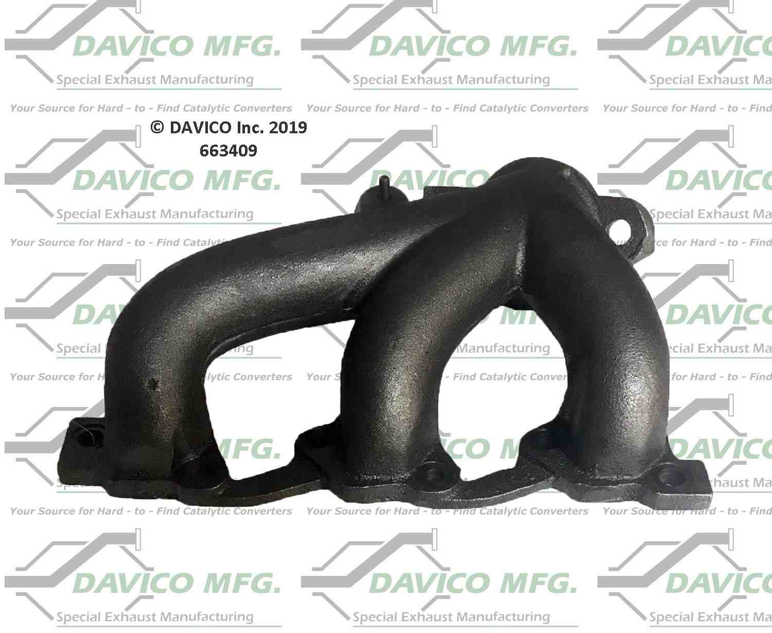 Davico Mfg Davico exhaust manifold  top view frsport 663409