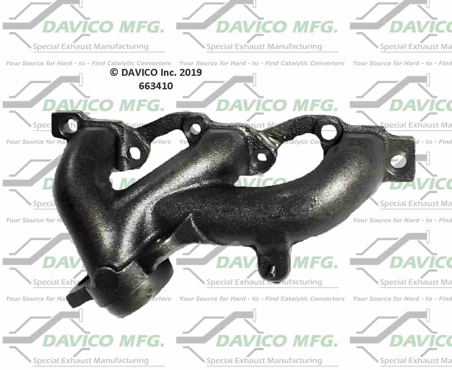 Davico Mfg Davico exhaust manifold  top view frsport 663410