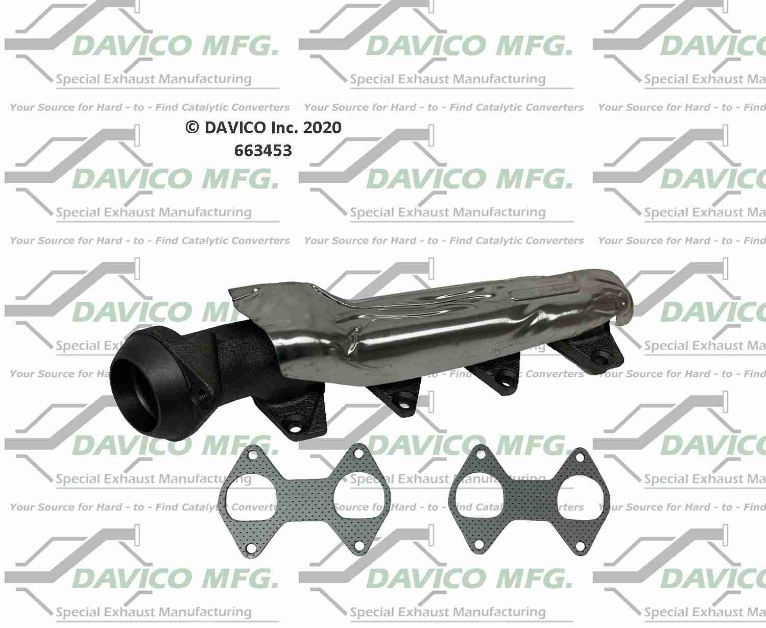 Davico Mfg Davico exhaust manifold  top view frsport 663453