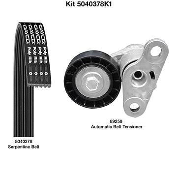 Dayco Serpentine Belt Drive Component Kit  top view frsport 5040378K1