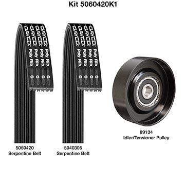 Dayco Serpentine Belt Drive Component Kit  top view frsport 5060420K1