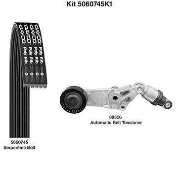 dayco serpentine belt drive component kit  frsport 5060745k1