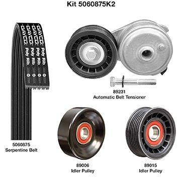 dayco serpentine belt drive component kit  frsport 5060875k2