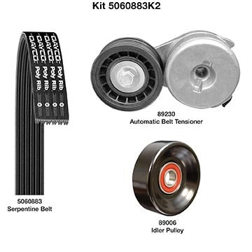 dayco serpentine belt drive component kit  frsport 5060883k2