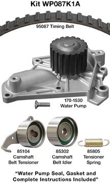 Dayco Engine Timing Belt Kit with Water Pump  top view frsport WP087K1A