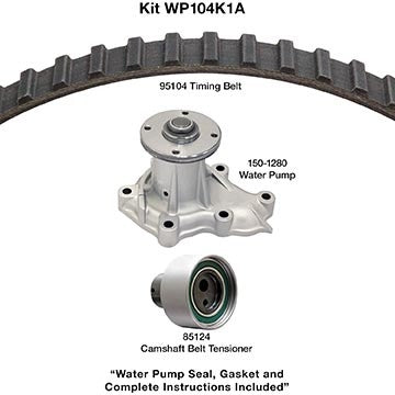 Dayco Engine Timing Belt Kit with Water Pump  top view frsport WP104K1A