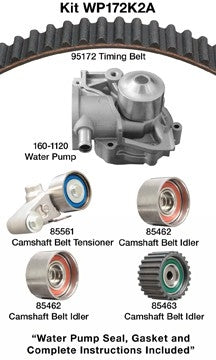 dayco engine timing belt kit with water pump  frsport wp172k2a