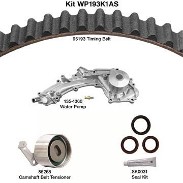 Dayco Engine Timing Belt Kit with Water Pump  top view frsport WP193K1AS