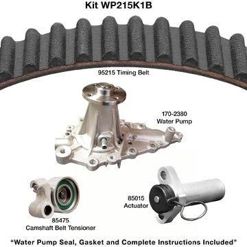 dayco engine timing belt kit with water pump  frsport wp215k1b