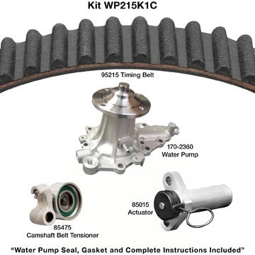 dayco engine timing belt kit with water pump  frsport wp215k1c