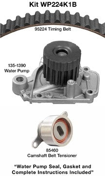 dayco engine timing belt kit with water pump  frsport wp224k1b