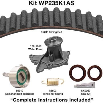 dayco engine timing belt kit with water pump  frsport wp235k1as