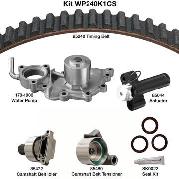 Dayco Engine Timing Belt Kit with Water Pump  top view frsport WP240K1CS