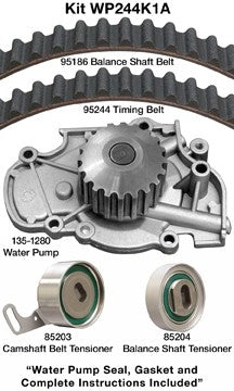 dayco engine timing belt kit with water pump  frsport wp244k1a