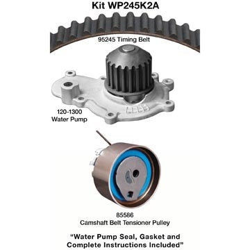 Dayco Engine Timing Belt Kit with Water Pump  top view frsport WP245K2A