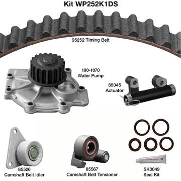 Dayco Engine Timing Belt Kit with Water Pump  top view frsport WP252K1DS