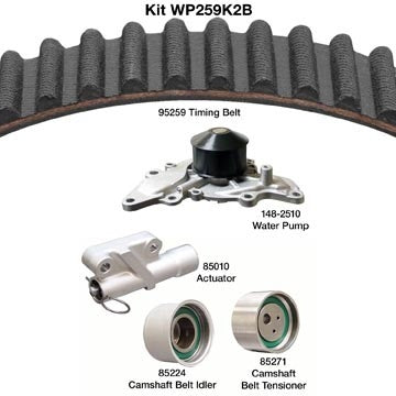 dayco engine timing belt kit with water pump  frsport wp259k2b