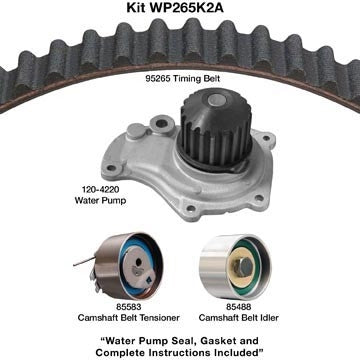 dayco engine timing belt kit with water pump  frsport wp265k2a